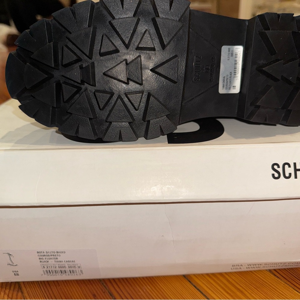 SCHUTZ Black Lace Up Tiana Boots - Picture 4 of 7